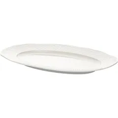Блюдо «Афродита» овальное фарфор ,H=30,L=380,B=265мм белый, изображение 2