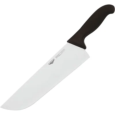 Нож поварской сталь нерж. ,L=26см черный,металлич.