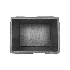 Термоконтейнер «Нормал» до 15 кг полипроп. 18л ,H=27,L=40,B=30см черный, изображение 2