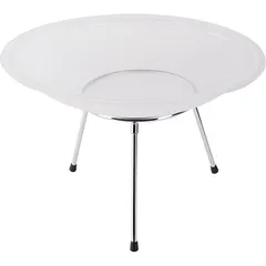 Емкость фуршетная «Вайт Сатин» на металлической подставке стекло,сталь D=40/25,H=24,5см матовый,мета