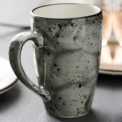 Кружка «Урбан» фарфор 285мл D=75,H=110мм тем.сер., изображение 4