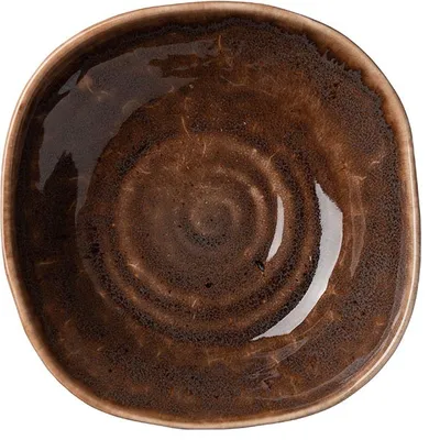 Тарелка глубокая «Маррон Реативо» фарфор 1,2л коричнев.,бежев., изображение 2