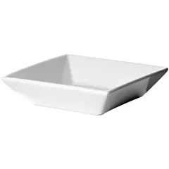 Salad bowl “Kunstwerk” square  porcelain  1 l , H=47, L=197, B=197mm  white