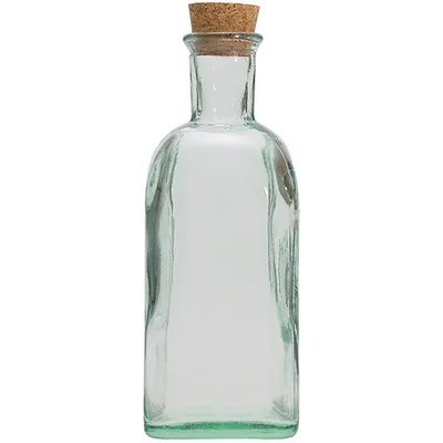Бутылка с пробкой стекло 0,5л ,H=20,L=7,B=7см, Объем по данным поставщика (мл): 500