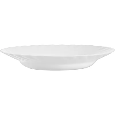 Тарелка глубокая «Трианон» стекло 450мл D=225,H=35мм белый, Цвет: Белый, изображение 2