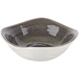 Салатник «Революшн» фарфор 110мл ,H=3,L=10,B=10см серый,коричнев.