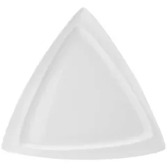 Triangular dish  porcelain ,H=23,L=404,B=404mm