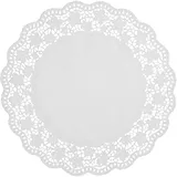 Настольные подкладки кружевные[100шт] бумага D=36,L=36,B=36см белый