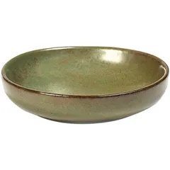 Plate for butter “Surfis” ceramics D=9,H=2cm green.