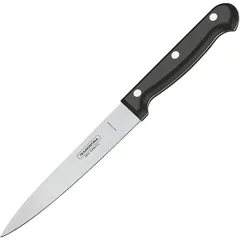 Нож кухонный универсальный металл,пластик ,L=28/15,B=1см металлич.,черный
