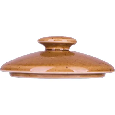 Крышка для чашки бульонной «Кантри Стайл» арт.TRY1146 фарфор D=12,5см коричнев., изображение 3
