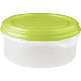 Контейнер для продуктов полипроп. 0,9л D=149,H=73мм прозр.,зелен.