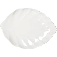 Блюдо «Кунстверк» лист фарфор ,H=36,L=365,B=255мм белый