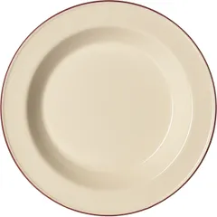 Тарелка глубокая «Кларет» фарфор 250мл D=210,H=35мм бежев.,бордо