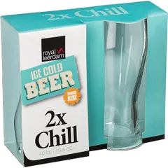 Бокал для пива «Chill»[2шт] стекло 400мл, изображение 2