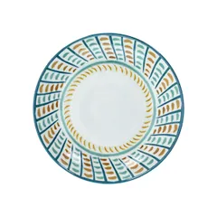 Тарелка глубокая «Куп Сафи» фарфор D=28см белый,разноцветн.