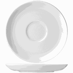 Блюдце «Это» фарфор D=120,H=35мм белый