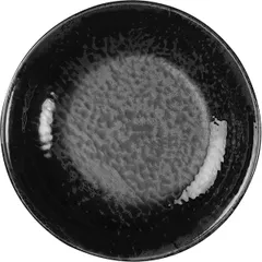 Тарелка глубокая «Нанокрем Блэк» фарфор D=210,H=38мм черный