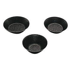 Baking dish[3pcs] steel D=35,H=15mm brown.