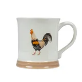 Кружка «Луга» Петух керамика 410мл D=9,H=10см белый,разноцветн.