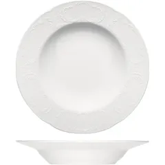 Deep plate “Mozart”  porcelain  350 ml  D=23, H=9cm  white