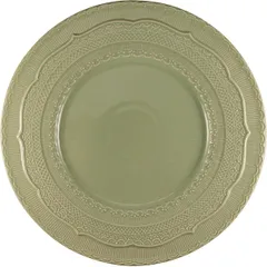 Блюдо «Скалистос» керамика D=33,H=3см зелен.