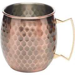 Кружка для коктейлей «Московский мул» античная медь сталь нерж.,медь 0,5л D=85,H=97мм бронз., изображение 2