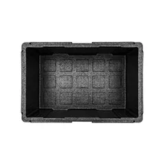 Термоконтейнер «Про» до 50 кг полипроп. 46л ,H=32,L=60,B=40см черный, изображение 2