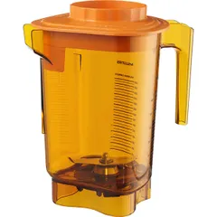 Container assembly for Quiet Van blender with anti-splash lid  1.4 l  orange.