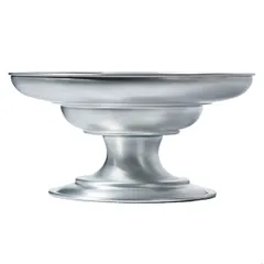 Блюдо для морепродуктов «Арго» на ножке алюмин. D=31,H=15см серебрист., изображение 2