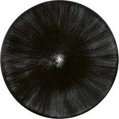 Тарелка «Де» №6 фарфор D=14см кремов.,черный