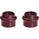 Пробка вакуум. д/вина[2шт] пластик D=40,H=35,L=35,B=40мм коричнев.