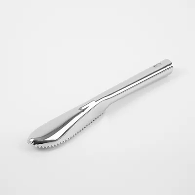 Нож для чистки рыбы (скребок) сталь нерж. ,L=240/120,B=35мм металлич., изображение 3