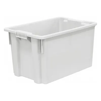 Ящик для продуктов сплошной (от -30 до +60°C) полиэтилен 63л ,H=35,L=60,B=40см белый