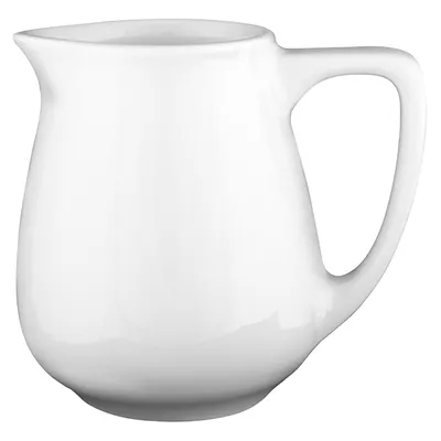 Молочник «Белая» Классический фарфор 65мл ,H=60,L=50,B=66мм белый, Объем по данным поставщика (мл): 65, Высота (мм): 60