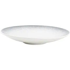 Deep plate  porcelain  D=245, H=40mm  white, gray