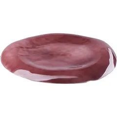 Plate “Suringa” small  porcelain  D=21cm  burgundy, pink.