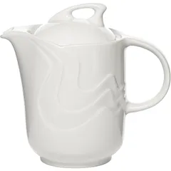 Кофейник «Мелодия» с крышкой фарфор 1л D=11,H=17,7,L=20,B=11см белый