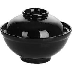 Miso tureen “Kunstwerk” porcelain 420ml D=15,H=11.5cm black