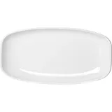 Блюдо «Клаб» прямоугольное фарфор ,H=29,L=240,B=125мм белый