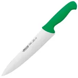Нож поварской «2900» сталь нерж.,полипроп. ,L=387/250,B=51мм зелен.,металлич.