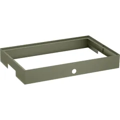 Rectangular base for buffet display  chrome plated , H=75, L=547, B=342mm