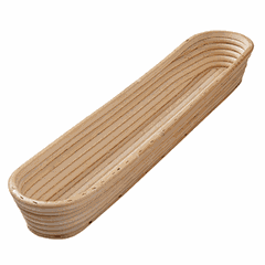 Basket for proofing dough, 0.5 kg long  rattan , H=58, L=460, B=100mm  beige.