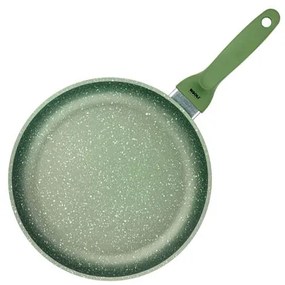 Сковорода(индукция) «Д.Грин» алюм.литой D=200,H=45мм зелен., изображение 2