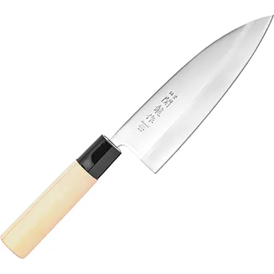 Нож кухонный «Киото» односторонняя заточка сталь нерж.,дерево ,L=285/150,B=47мм
