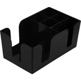 Bar stand “Probar” (5 compartments)  abs plastic , H=10, L=24, B=14.5 cm  black