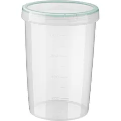 Container for “Vintage” products with lid  polyprop.  1 l  D=10.7, H=15 cm  transparent.