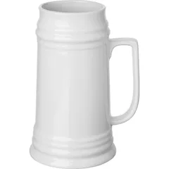 Beer mug porcelain 1l white