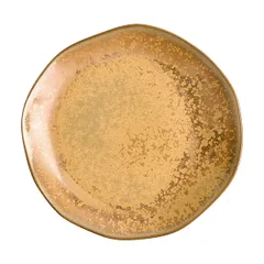 Тарелка «Эггшелл Нейчер» фарфор D=230,H=38мм коричнев.