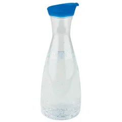 Jug with lid  plastic  1.6 l  clear, blue.